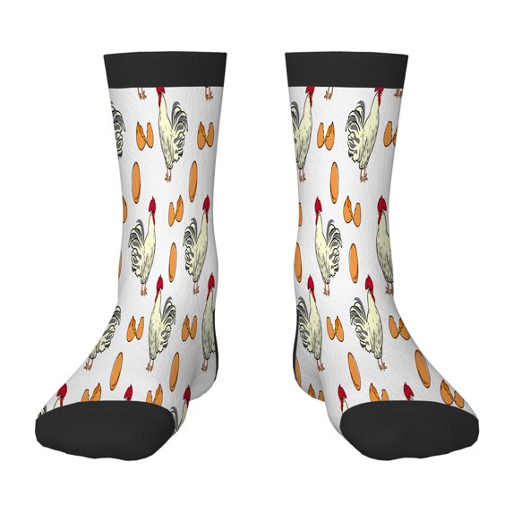 Funny Children's Socks Hen Or Rooster And Egg Rural Natural Crazy Novelty Gifts for Boys Girls Fun Socks