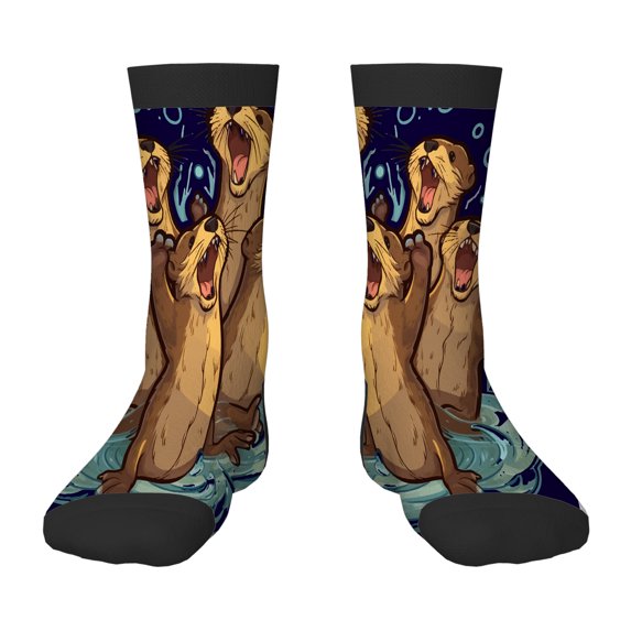 Funny Children's Socks Watercolor Floral Crazy Novelty Gifts for Boys Girls Fun Socks