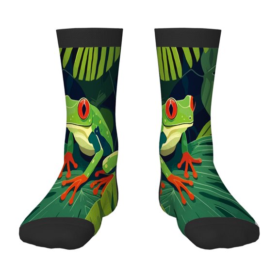 Funny Children's Socks Owl Birds And Autumnal Leaves Crazy Novelty Gifts for Boys Girls Fun Socks