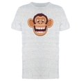 thumbnail image 1 of Funny Chimpanzee Head Smiling Tee Men's -Image by Shutterstock, 1 of 1