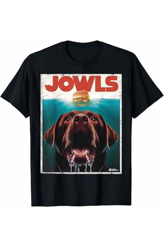 Funny Chocolate Lab Jowls, Labrador Retriever Dog Mom Dad T-Shirt