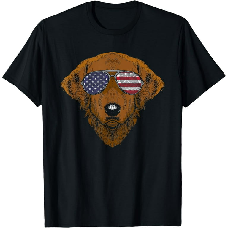 Funny Chocolate Lab American Flag Dog T-Shirt 4th Of July Funny Chocolate Lab American Flag Dog T-Shirt 4th Of July