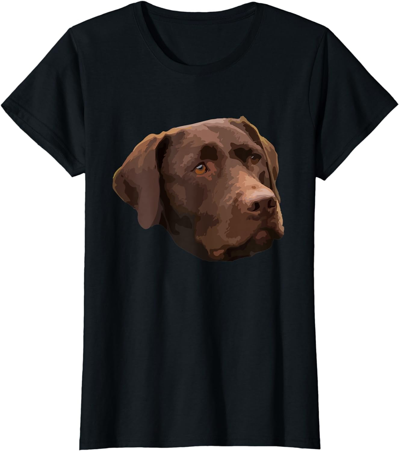 Funny Chocolate Lab TShirt Labrador Retriever Dog Head