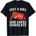 thumbnail image 1 of Funny Chocolate Lover Art For Women Girls Love Chocolate T-ShirtMen and women, Black T-shirt, size: Extra large, 1 of 4
