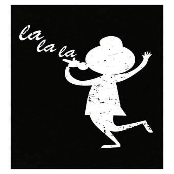 Funny Choir Poster - La Singing Music Humor for Church Groups and Hymn Lovers