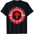 thumbnail image 1 of Lifeguard Walks on Water T-Shirt mens t shirt，black，women，funny，misfits，men，journey, 1 of 4