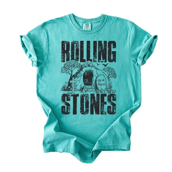 Funny Christian Easter Shirt for Men & Women - He is Risen Since AD 33 Faith T-Shirt Seafoam Shirt Adult Medium