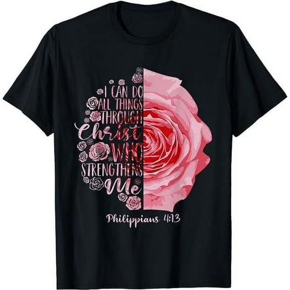 Funny Christian Philippians 4:13 Gift For Kids Men And Women T-Shirt