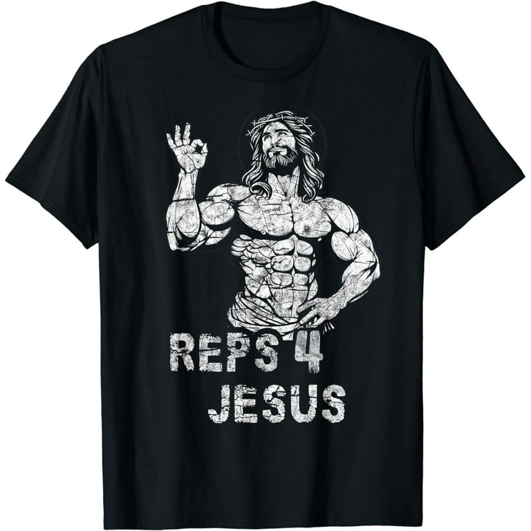 Reps 4 Jesus Christian Gym T-Shirt Reps 4 Jesus Christian Gym T-Shirt