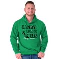 thumbnail image 1 of Funny Christmas Candy Lights Poles Men Big & Tall Graphic Hoodie Brisco Brands 3X, 1 of 6