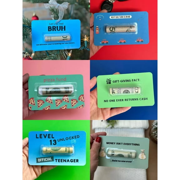 Funny Christmas Cards Money Holder Christmas Cash Clip Cards Christmas Decor Money Holder Parties Supplies Money Holder For