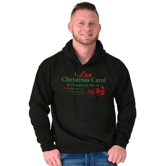 Funny Christmas Carol Dating Player Hoodie Hooded Sweatshirt Men Brisco Brands S