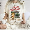 thumbnail image 1 of Funny Christmas Cat T-Shirt | Merry Christmas Litter’s Full Graphic Tee, 1 of 5