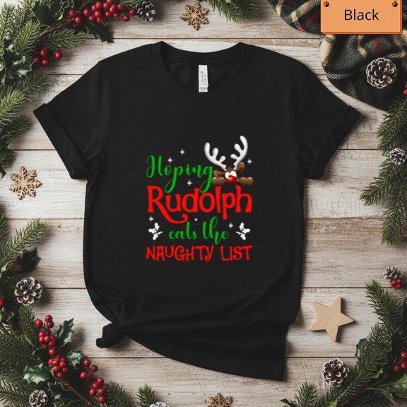 Funny Christmas Elf On Strike Grumpy Holiday Art Top Unisex T-Shirt, up to size 5XL