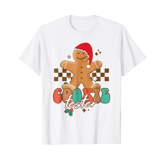 Funny Christmas Family Xmas Retro Cookie Tester Gingerbread T-Shirt
