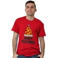 thumbnail image 1 of Funny Christmas Happy Pizzamas Pizza Men's Graphic T Shirt Tees Brisco Brands L, 1 of 6