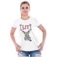 thumbnail image 1 of Funny Christmas Hipster Reindeer Lit Womens Fitted Plus Size Graphic Tee Brisco Brands 3X, 1 of 5
