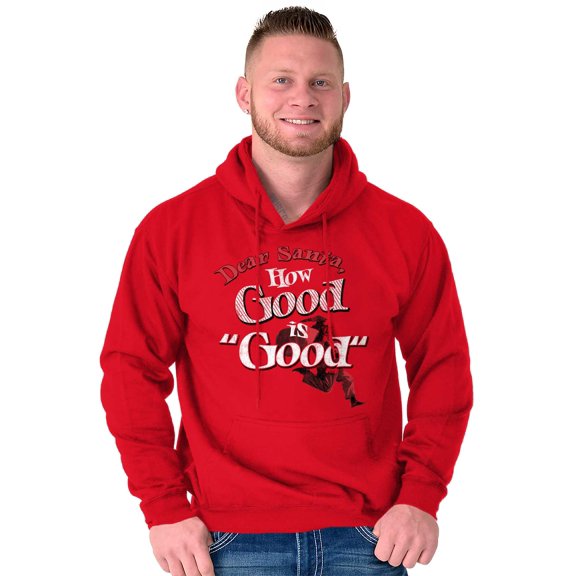 Funny Christmas How Good Santa Unisex Plus Fleece Graphic Hoodie Brisco Brands 3X
