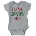 thumbnail image 1 of Funny Christmas I Drank Santa Milk Romper Boys or Girls Infant Baby Brisco Brands 6M, 1 of 6