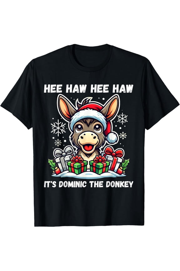 Funny Christmas Italian Christmas Donkey Dominic The Donkey T-Shirt