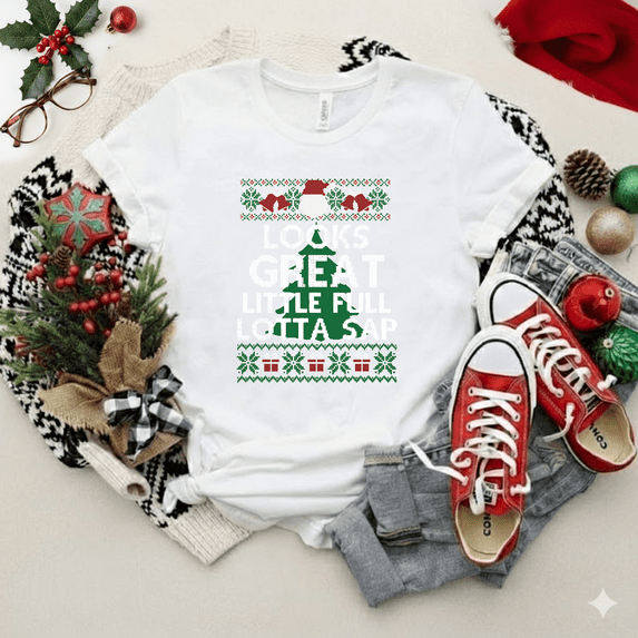 Funny Christmas Little Full Lotta Sap Holiday Movie Quote Unisex T-Shirt V12245 up to size 5XL