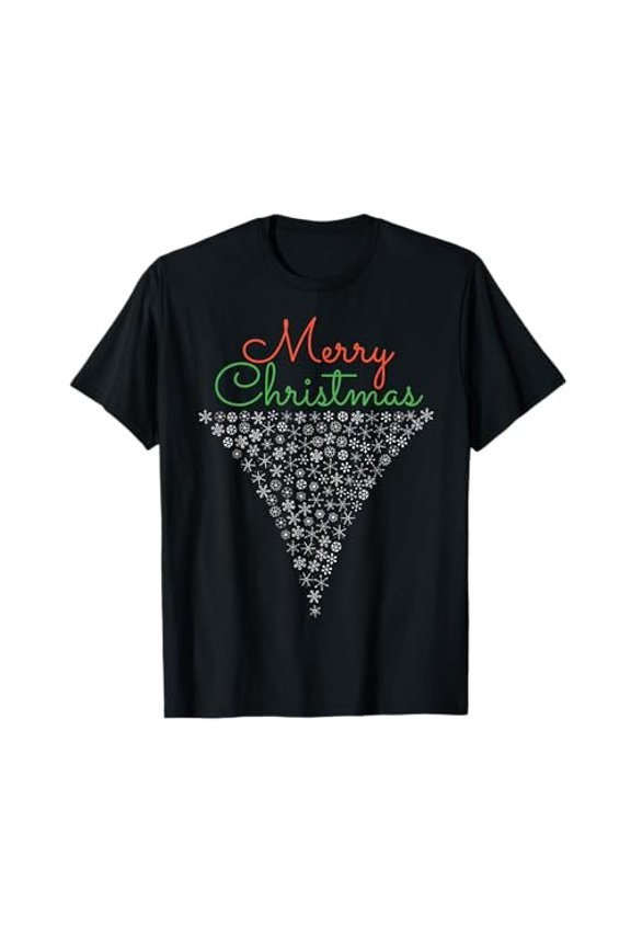 Funny Christmas. Merry Christmas. Winter T-shirt.from JP