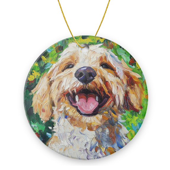 Funny Christmas Ornament,Funny Christmas Ornament,,Xmas Round Ceramic Pendant