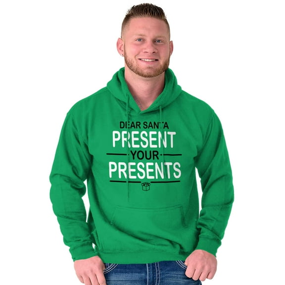 Funny Christmas Present Dear Santa Hoodie Sweatshirt Women Men Brisco Brands S
