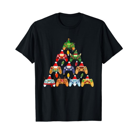 Funny Christmas Present Gaming Xmas Tees T-Shirt for Men Women Cotton Holiday Top Tee