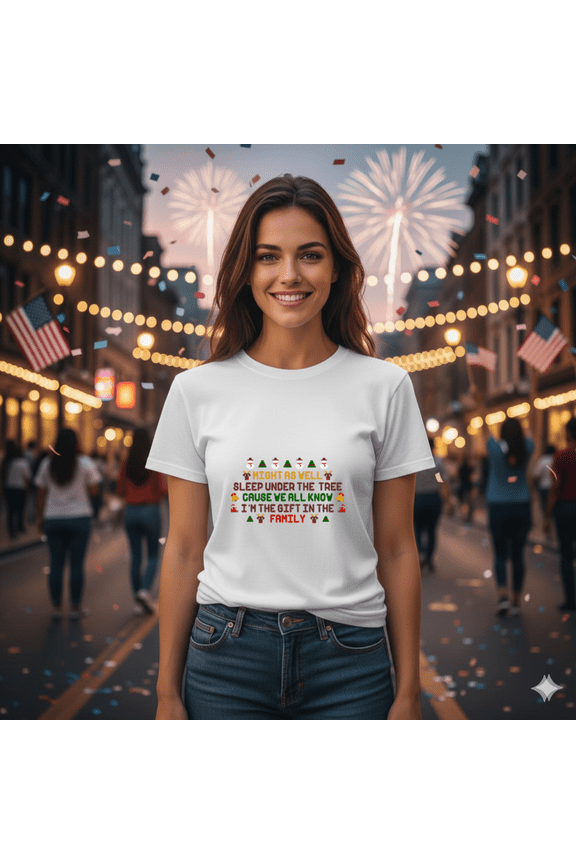 Funny Christmas Quote Holiday Cheer Laughing Gift Humor Art Unisex T-Shirt, up to size 5XL