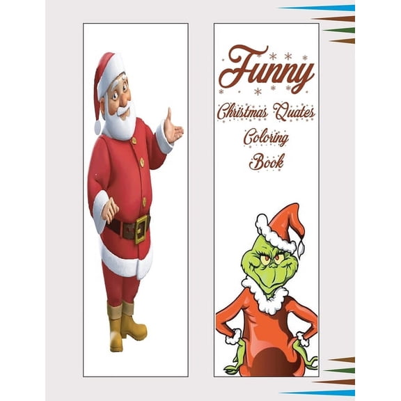 Funny Christmas Quotes Coloring Book, (Paperback)