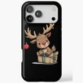 thumbnail image 1 of Funny Christmas Reindeer Case for iPhone 11 12 13 14 15 16 17 Pro Max, 1 of 2