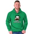 thumbnail image 1 of Funny Christmas Santa Bear Pun Unisex Plus Fleece Graphic Hoodie Brisco Brands 3X, 1 of 2