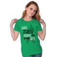thumbnail image 1 of Funny Christmas Santa Take Year Off Womens Slim Fit Graphic Tee Brisco Brands S, 1 of 5