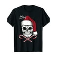 thumbnail image 1 of [Funny Christmas Santa Tee] Christmas Funny Santa 220g 100% Cotton Skull Bah Humbug T Shirt, 1 of 5
