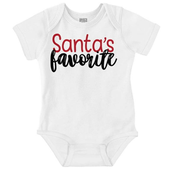 Funny Christmas Santa's Favorite Bodysuit Jumper Girls Infant Baby Brisco Brands 6M