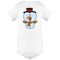thumbnail image 1 of Funny Christmas Snowman Bodysuit Infant -Image by Shutterstock,  Newborn, 1 of 2
