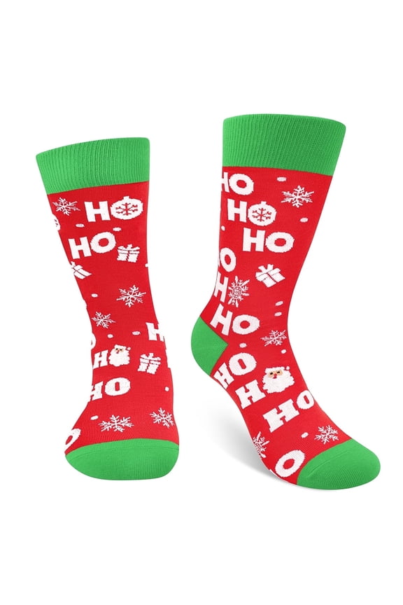Funny Christmas Socks for Men Women Teens Boys - Secret Santa Gifts Novelty Fun Crew Funky Cute Crazy Socks Gifts Christmas Funny Stocking Stuffers