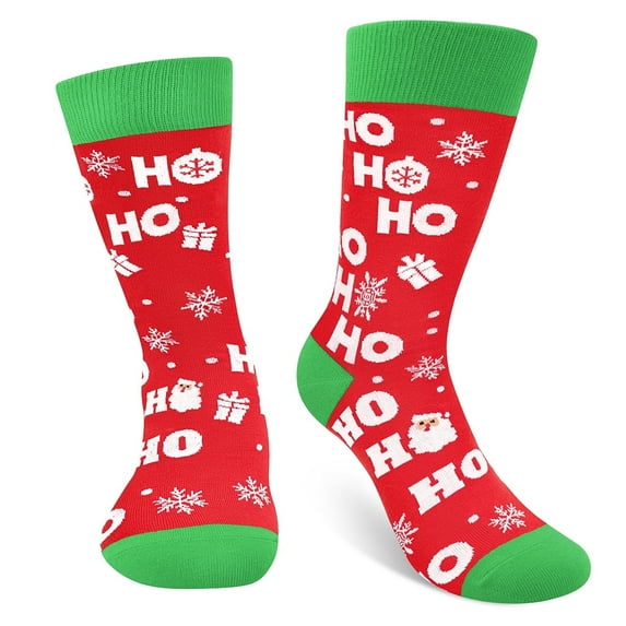 Funny Christmas Socks for Men Women Teens Boys - Secret Santa Gifts Novelty Fun Crew Funky Cute Crazy Socks Gifts Christmas Funny Stocking Stuffers
