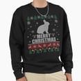 thumbnail image 1 of Funny Christmas Sweater Bunny Rabbit Reindeer Graphic Unisex Sweatshirt Retro Art G21283, Up to Size 5XL, 1 of 2