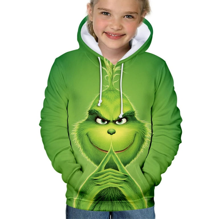 Funny Christmas Sweater For Kids 3D Casual Sweater Love Pattern qal