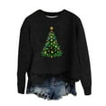 thumbnail image 1 of Funny Christmas Sweater - Sweater for Women, Womens Christmas Sweater Xmas Tree Printed Sweaters Long Sleeve Crewneck Pullover Sweater Tops, 1 of 4