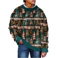 thumbnail image 1 of Funny Christmas Sweaters - Mens Sweaters, Men's Christmas Cozy Sweater Xmas Tree Pattern Sweaters Long Sleeve Round Neck Pullover Tops, 1 of 1