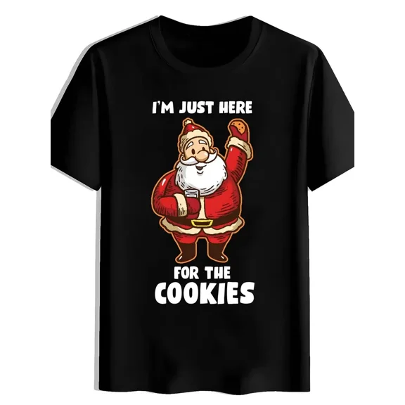 Funny Christmas T-Shirt - "I'm Just Here for the " Graphic Tee
