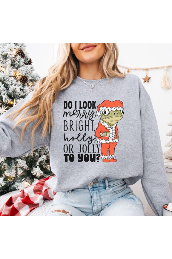 Funny Christmas TShirts Sarcastic Holiday Shirt Funny Santa Frog TShirt Fun Snarky Holiday