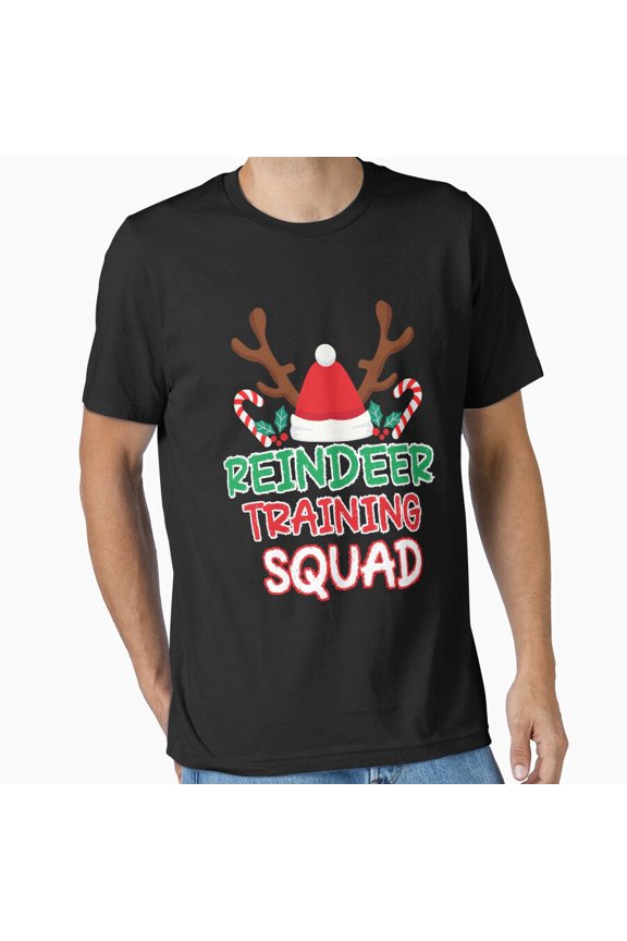 Funny Christmas Team Running Reindeer Training Squad Unisex T-Shirt, up to size 5XL