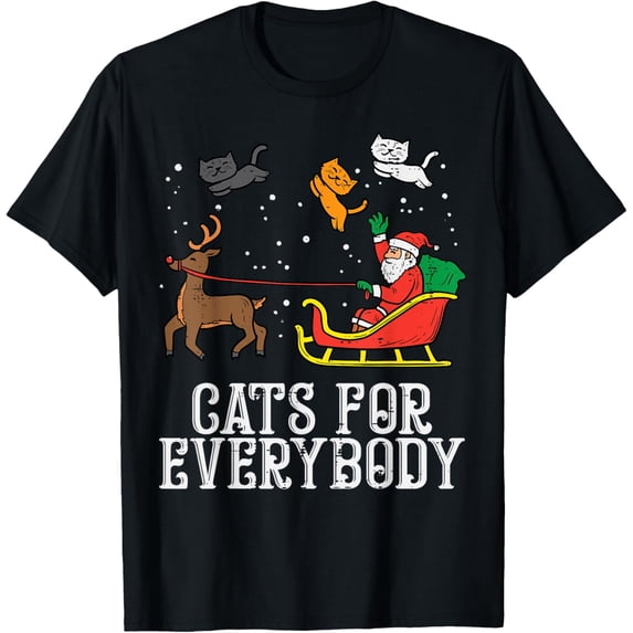 Funny Christmas Tee Vintage Humor Santa Graphic Mens T-Shirt