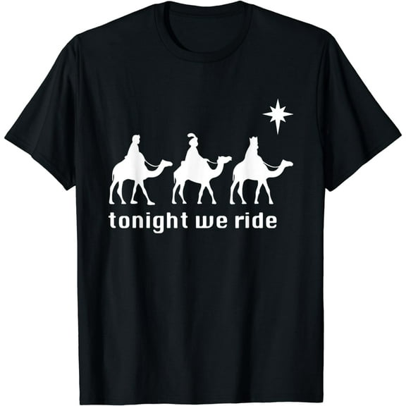 Funny Christmas Tonight We Ride Christmas T-Shirt
