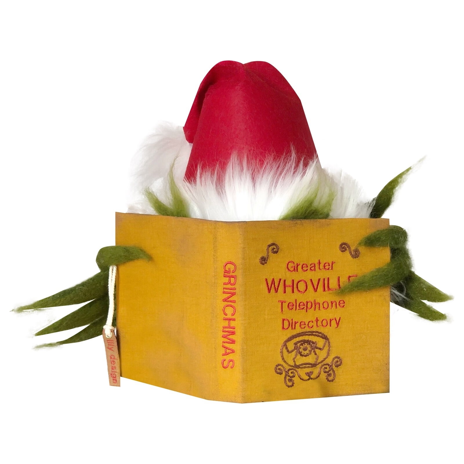 Funny Christmas Tree Topper Checkered Funny Plush Doll Decoration