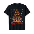 thumbnail image 1 of Funny Christmas Tree X-mas Lights Santa T-Shirt for Men Women Cotton Summer Top Tee, 1 of 2